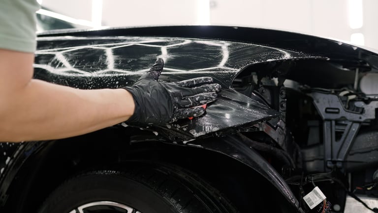 Exterior wash and wax service